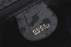 Authentic GUCCI Vintage Bamboo 2Way Shoulder Hand Bag Leather Black Junk 5205K