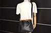 Authentic GUCCI Vintage Bamboo 2Way Shoulder Hand Bag Leather Black Junk 5205K
