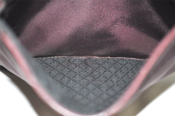 Authentic GUCCI Bamboo 2Way Shoulder Hand Bag Purse Nylon Leather Wine Red 5206I