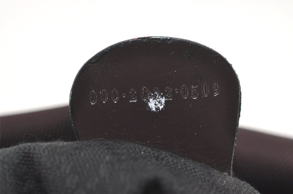 Authentic GUCCI Bamboo 2Way Shoulder Hand Bag Purse Nylon Leather Wine Red 5206I