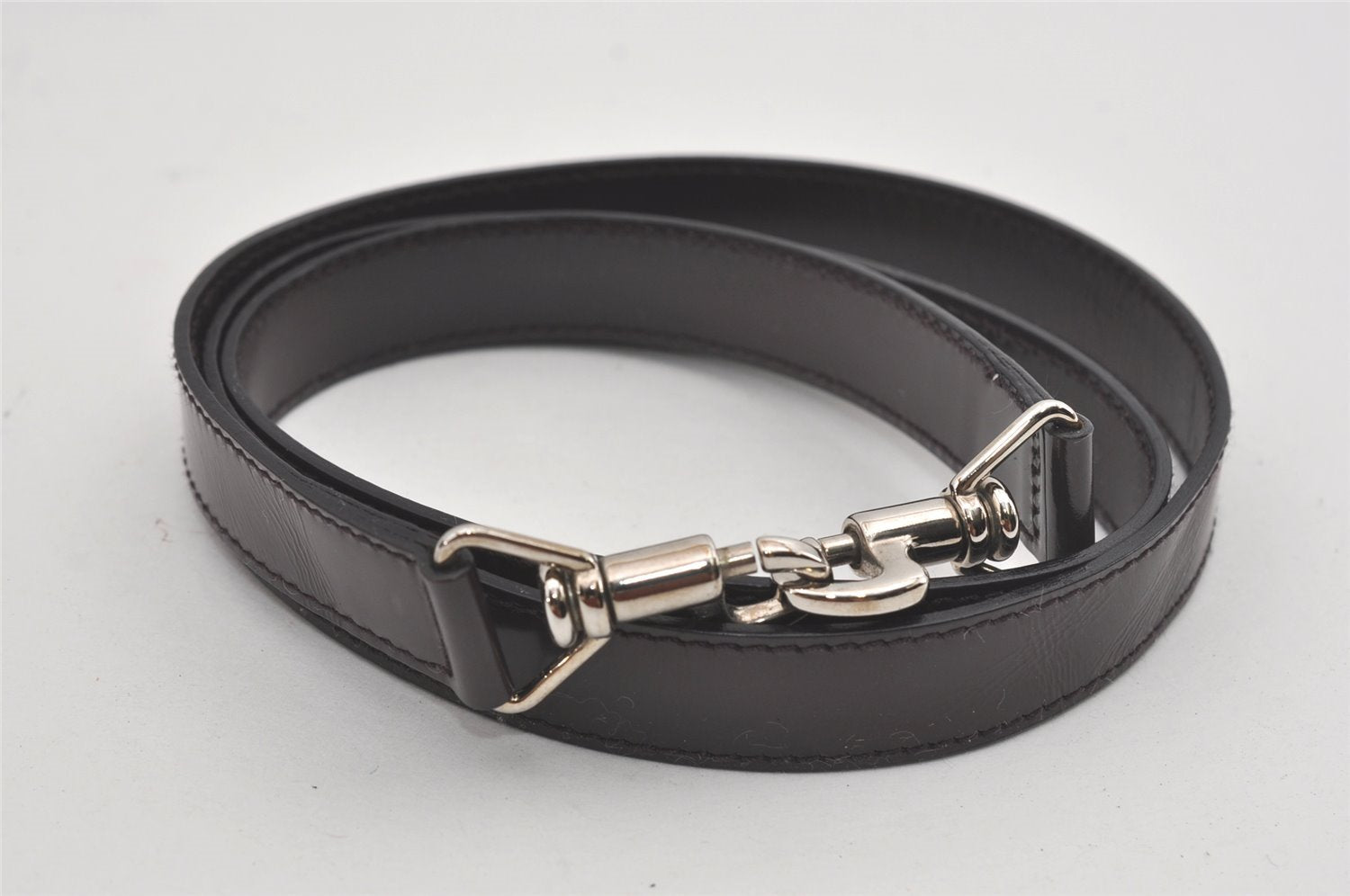 Authentic GUCCI Bamboo 2Way Shoulder Hand Bag Purse Nylon Leather Wine Red 5206I