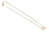 Authentic Christian Dior Gold Tone Chain Pendant Necklace CD Junk 5206K