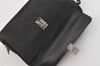 Authentic GUCCI Vintage Clutch Hand Bag Purse Nylon Leather 108844 Black 5208I