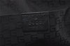 Authentic GUCCI Vintage Clutch Hand Bag Purse Nylon Leather 108844 Black 5208I