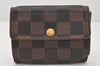 Authentic Louis Vuitton Epi Damier Wallet Coin Purse Key Case Black Junk 5208K