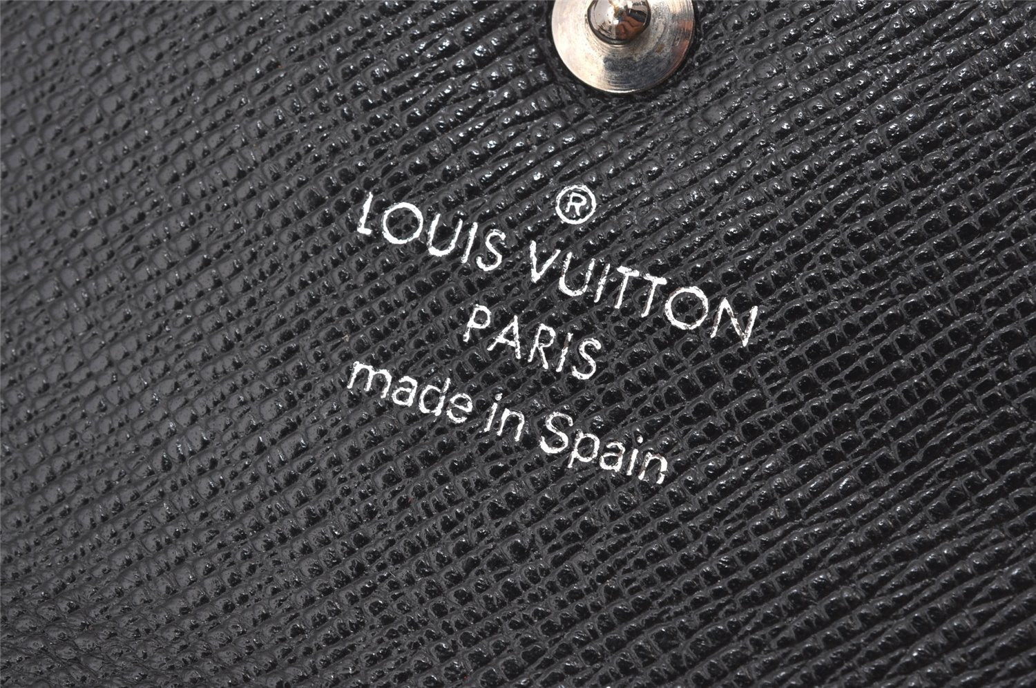 Authentic Louis Vuitton Epi Damier Wallet Coin Purse Key Case Black Junk 5208K