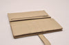 Authentic HERMES Bearn Soufflet Vintage Leather Long Wallet Purse Beige 5209J