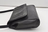 Authentic GUCCI Vintage Shoulder Cross Body Bag Purse Leather Black 5210I