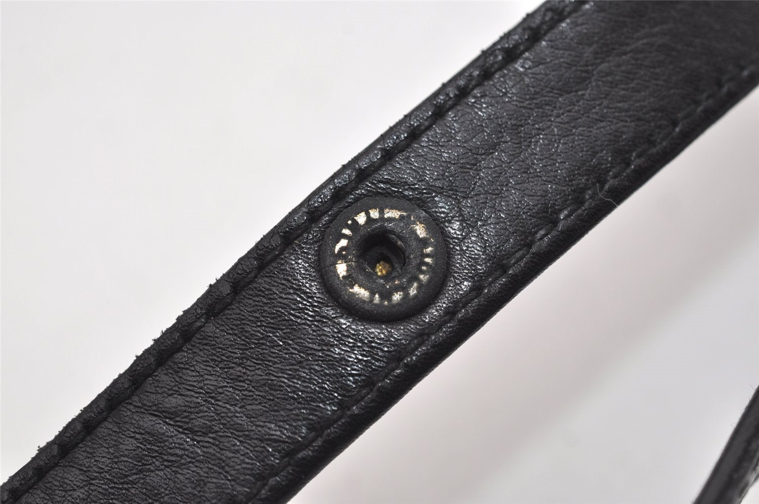 Authentic GUCCI Vintage Shoulder Cross Body Bag Purse Leather Black 5210I