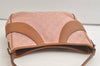 Authentic GUCCI Shoulder Hand Bag Purse GG Canvas Leather 113012 Pink 5210K