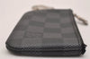 Authentic Louis Vuitton Damier Graphite Pochette Cles Coin Case N60155 Box 5211J