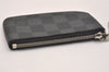 Authentic Louis Vuitton Damier Graphite Pochette Cles Coin Case N60155 Box 5211J