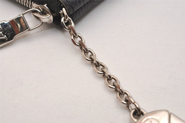 Authentic Louis Vuitton Damier Graphite Pochette Cles Coin Case N60155 Box 5211J