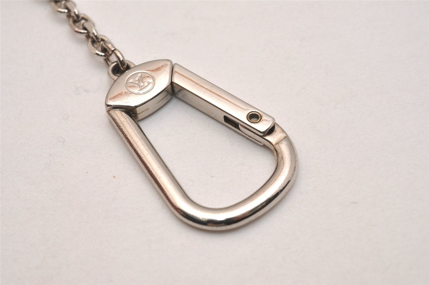 Authentic Louis Vuitton Damier Graphite Pochette Cles Coin Case N60155 Box 5211J