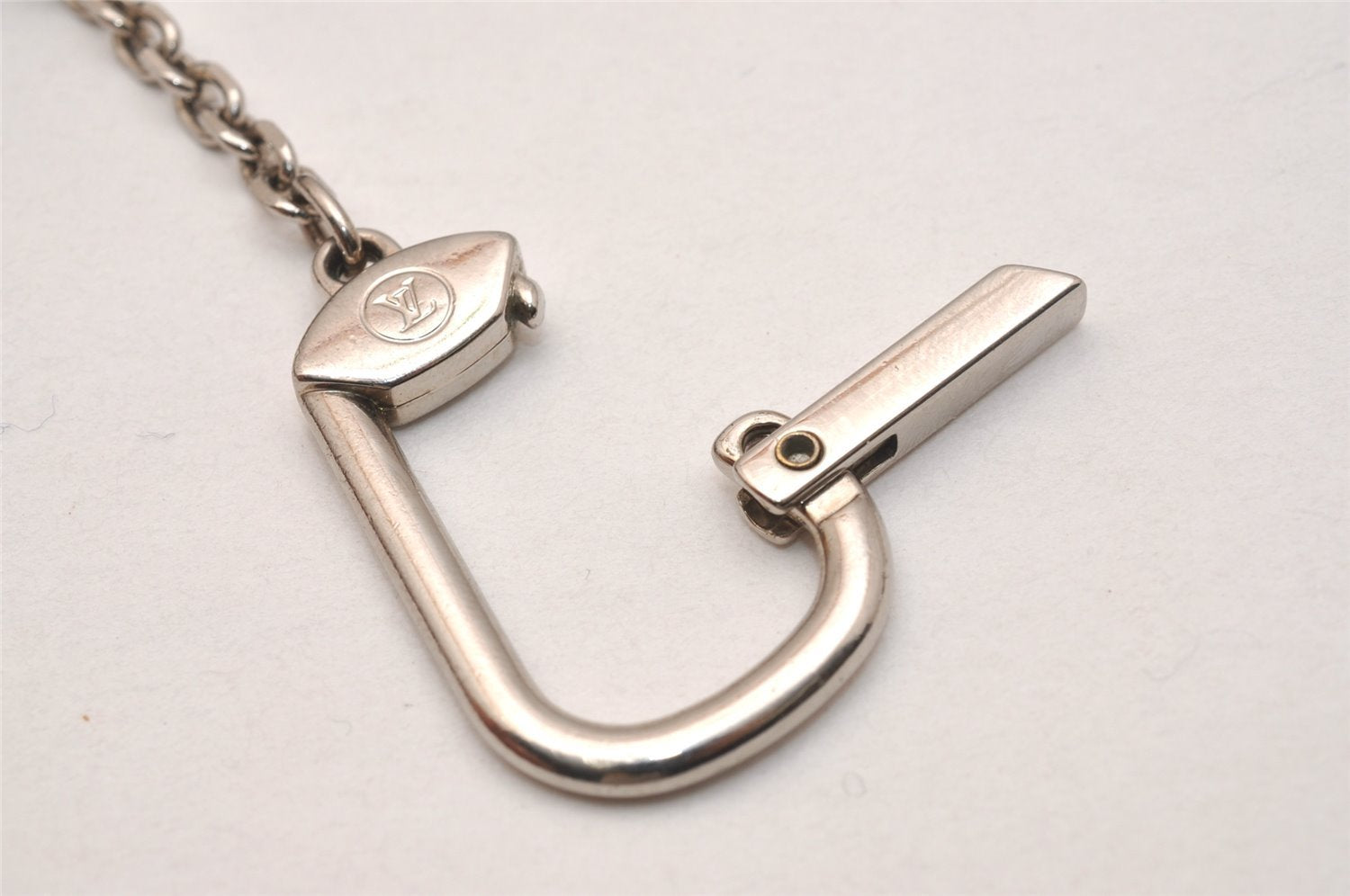 Authentic Louis Vuitton Damier Graphite Pochette Cles Coin Case N60155 Box 5211J