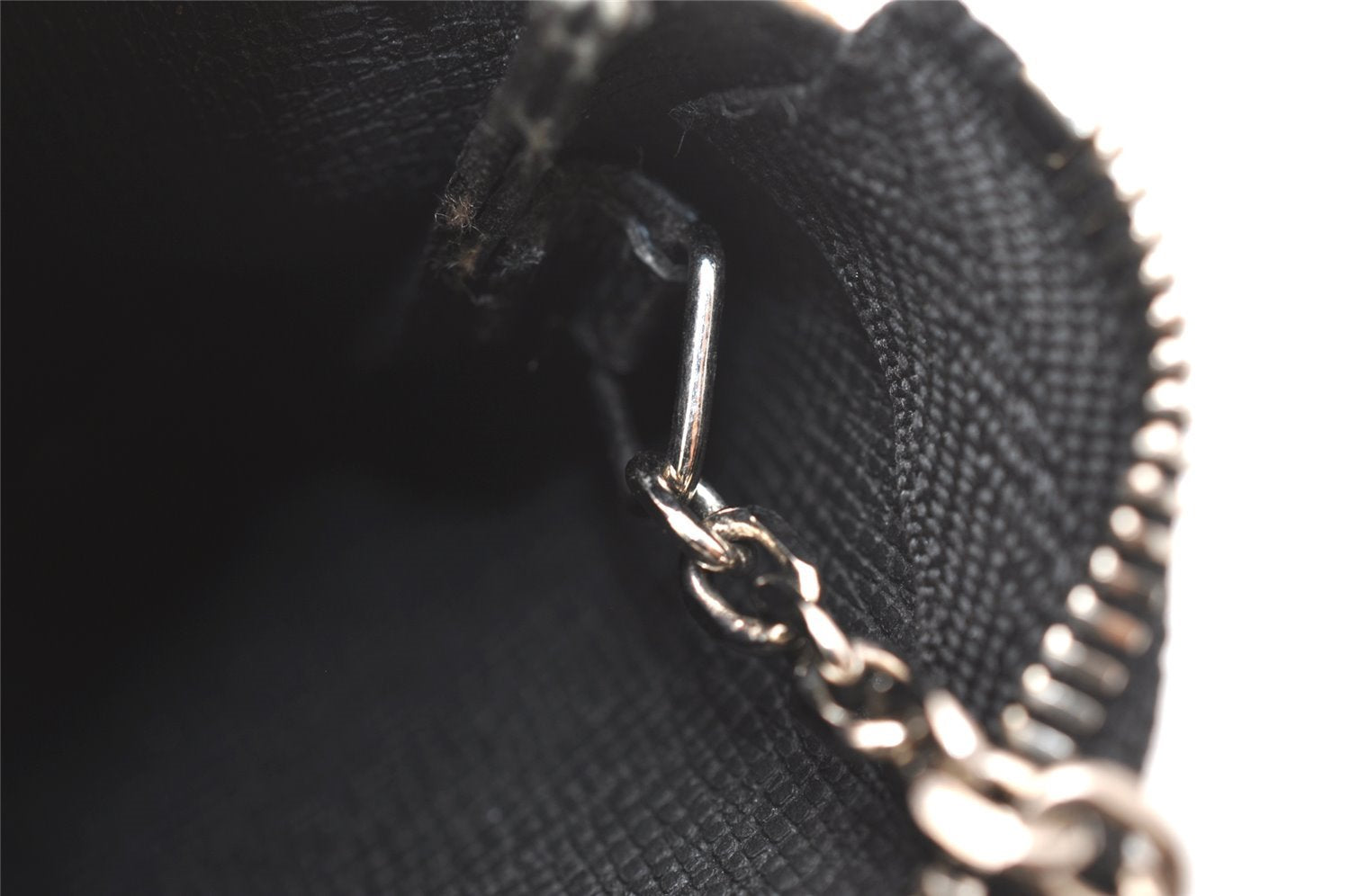 Authentic Louis Vuitton Damier Graphite Pochette Cles Coin Case N60155 Box 5211J