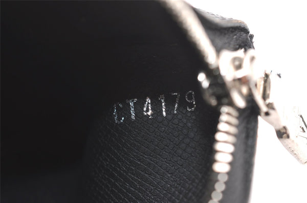 Authentic Louis Vuitton Damier Graphite Pochette Cles Coin Case N60155 Box 5211J