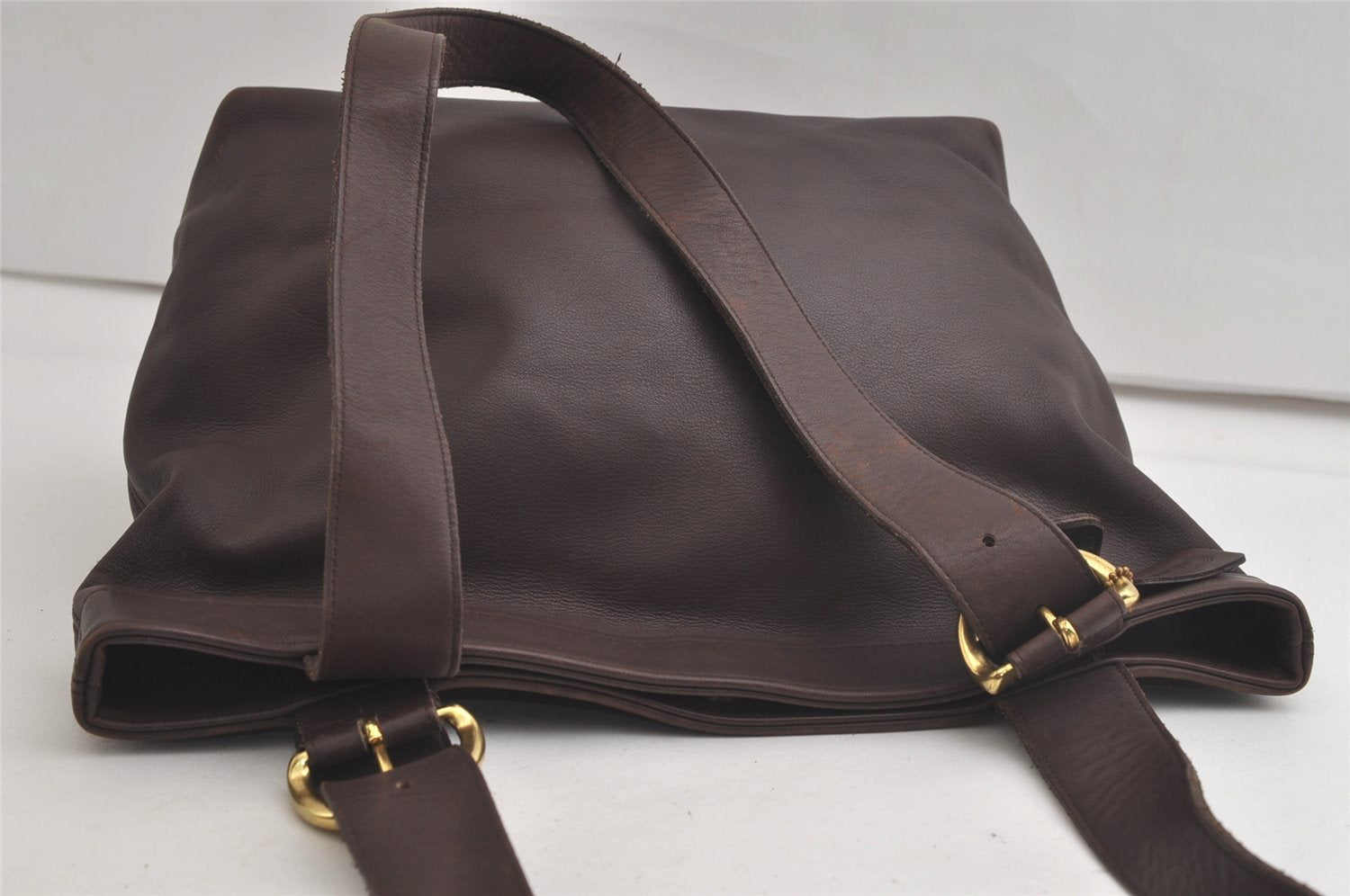 Authentic OLD COACH Vintage Shoulder Tote Bag Purse Leather 4140 Brown 5213K