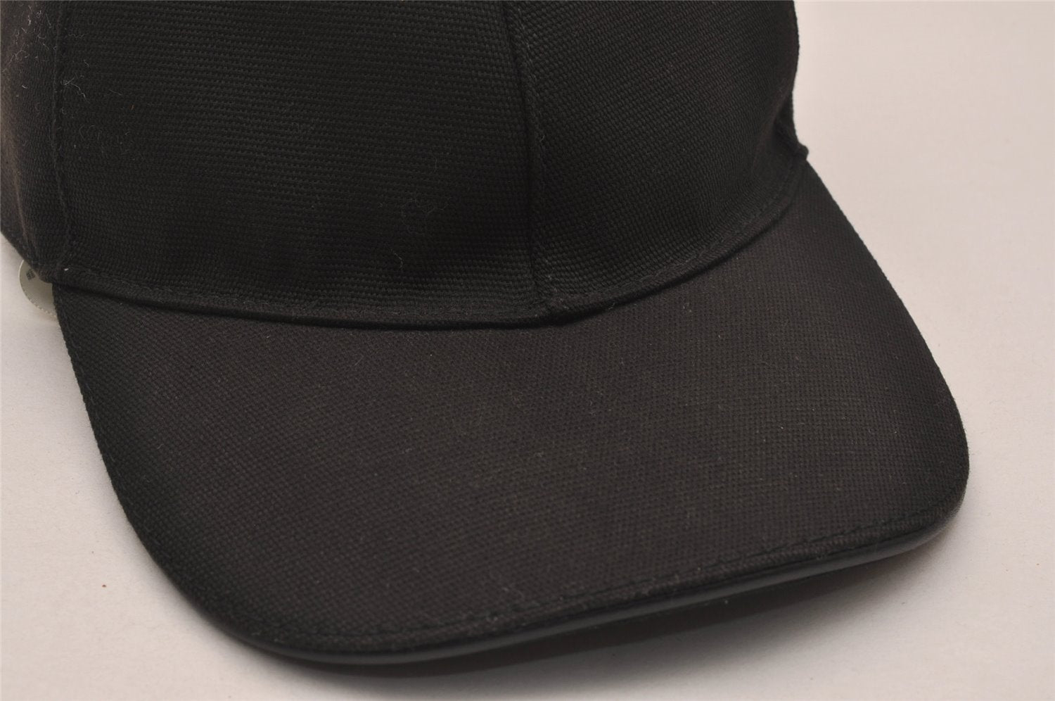 Authentic GUCCI Web Sherry Line Interlocking G Cap Canvas Size L Black 5214J