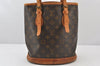 Authentic Louis Vuitton Monogram Bucket PM Shoulder Bag Old Model LV Junk 5216K