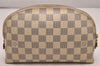 Authentic Louis Vuitton Damier Azur Pochette Cosmetic GM Pouch N23346 LV 5218J