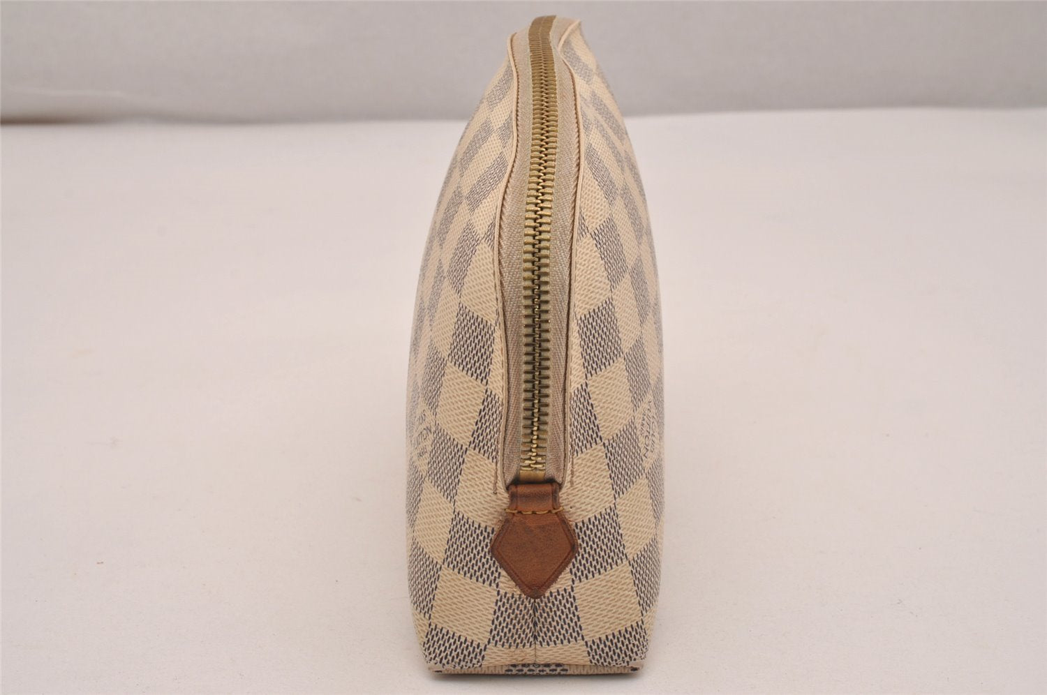 Authentic Louis Vuitton Damier Azur Pochette Cosmetic GM Pouch N23346 LV 5218J