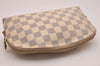 Authentic Louis Vuitton Damier Azur Pochette Cosmetic GM Pouch N23346 LV 5218J
