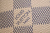 Authentic Louis Vuitton Damier Azur Pochette Cosmetic GM Pouch N23346 LV 5218J