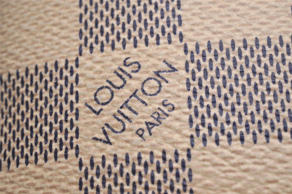 Authentic Louis Vuitton Damier Azur Pochette Cosmetic GM Pouch N23346 LV 5218J