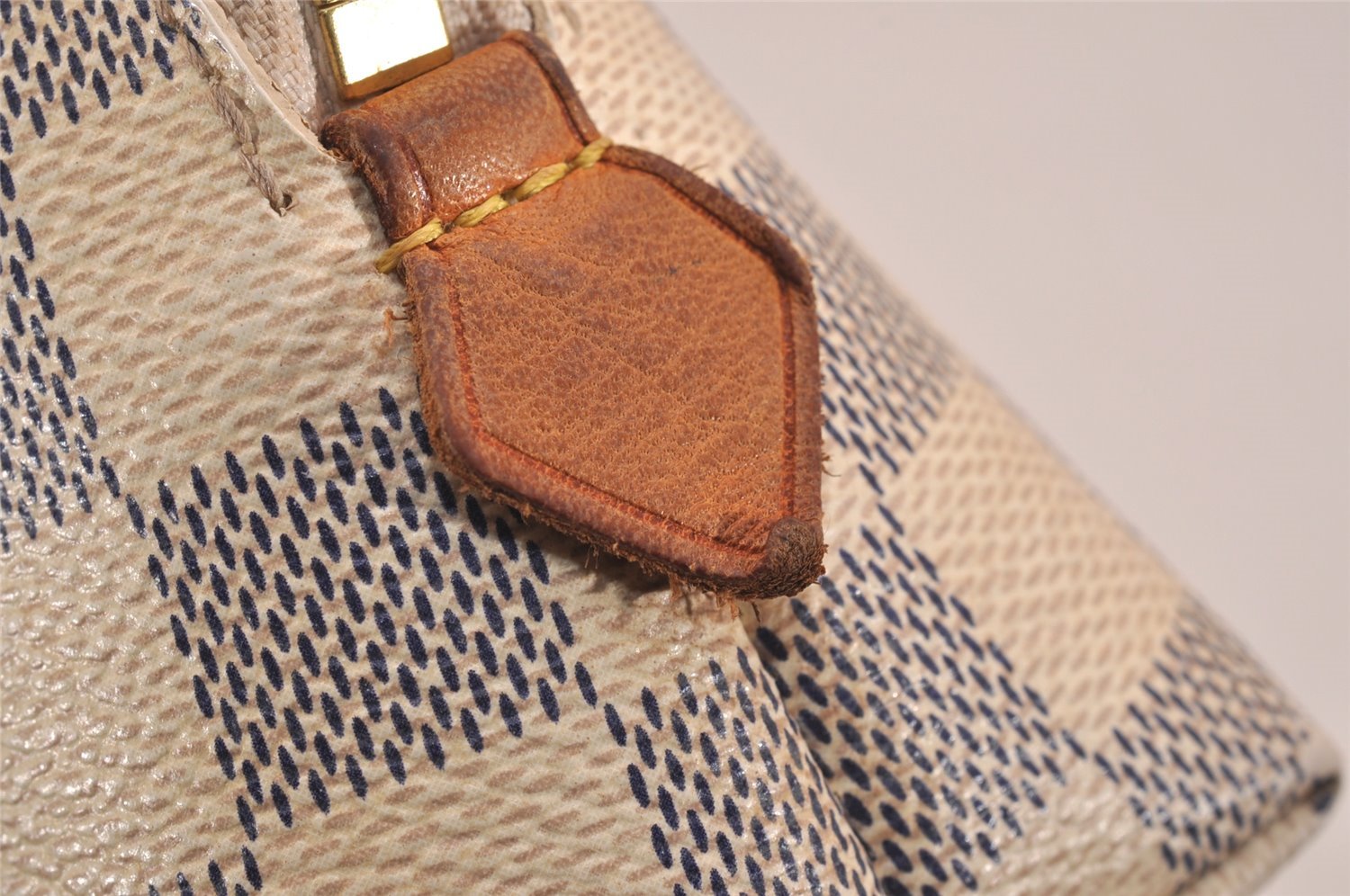 Authentic Louis Vuitton Damier Azur Pochette Cosmetic GM Pouch N23346 LV 5218J