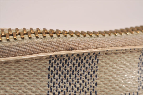 Authentic Louis Vuitton Damier Azur Pochette Cosmetic GM Pouch N23346 LV 5218J