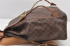 Authentic CELINE Macadam Blason Pattern Backpack PVC Leather Brown 5218K