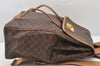 Authentic CELINE Macadam Blason Pattern Backpack PVC Leather Brown 5218K