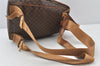 Authentic CELINE Macadam Blason Pattern Backpack PVC Leather Brown 5218K
