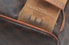 Authentic CELINE Macadam Blason Pattern Backpack PVC Leather Brown 5218K