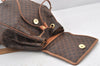 Authentic CELINE Macadam Blason Pattern Backpack PVC Leather Brown 5218K