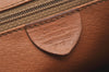 Authentic CELINE Macadam Blason Pattern Backpack PVC Leather Brown 5218K