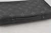 Authentic Louis Vuitton Monogram Eclipse Zippy XL Wallet M61698 LV 5219J