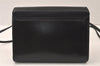Authentic Christian Dior Shoulder Cross Body Bag Purse Leather Black 5219K