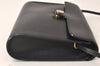 Authentic Christian Dior Shoulder Cross Body Bag Purse Leather Black 5219K