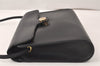 Authentic Christian Dior Shoulder Cross Body Bag Purse Leather Black 5219K
