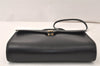 Authentic Christian Dior Shoulder Cross Body Bag Purse Leather Black 5219K