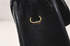 Authentic Christian Dior Shoulder Cross Body Bag Purse Leather Black 5219K