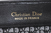 Authentic Christian Dior Shoulder Cross Body Bag Purse Leather Black 5219K