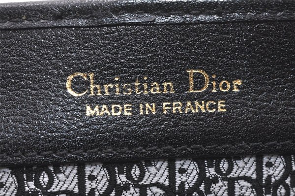 Authentic Christian Dior Shoulder Cross Body Bag Purse Leather Black 5219K