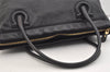 Authentic Salvatore Ferragamo Gancini Vintage Leather Hand Tote Bag Black 5220J