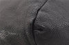 Authentic Salvatore Ferragamo Gancini Vintage Leather Hand Tote Bag Black 5220J
