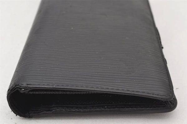 Authentic Louis Vuitton Epi Portefeuille Brazza Wallet Black M60622 LV 5220K