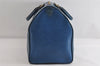 Authentic Louis Vuitton Epi Keepall 45 Boston Travel Bag Blue M42975 LV 5222I