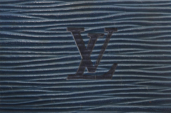 Authentic Louis Vuitton Epi Keepall 45 Boston Travel Bag Blue M42975 LV 5222I